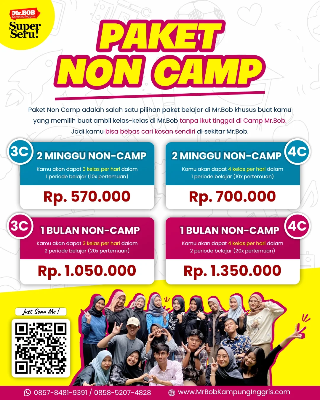 <strong>Paket Non-Camp Spesial Ramadhan di Mr.Bob Kampung Inggris</strong>