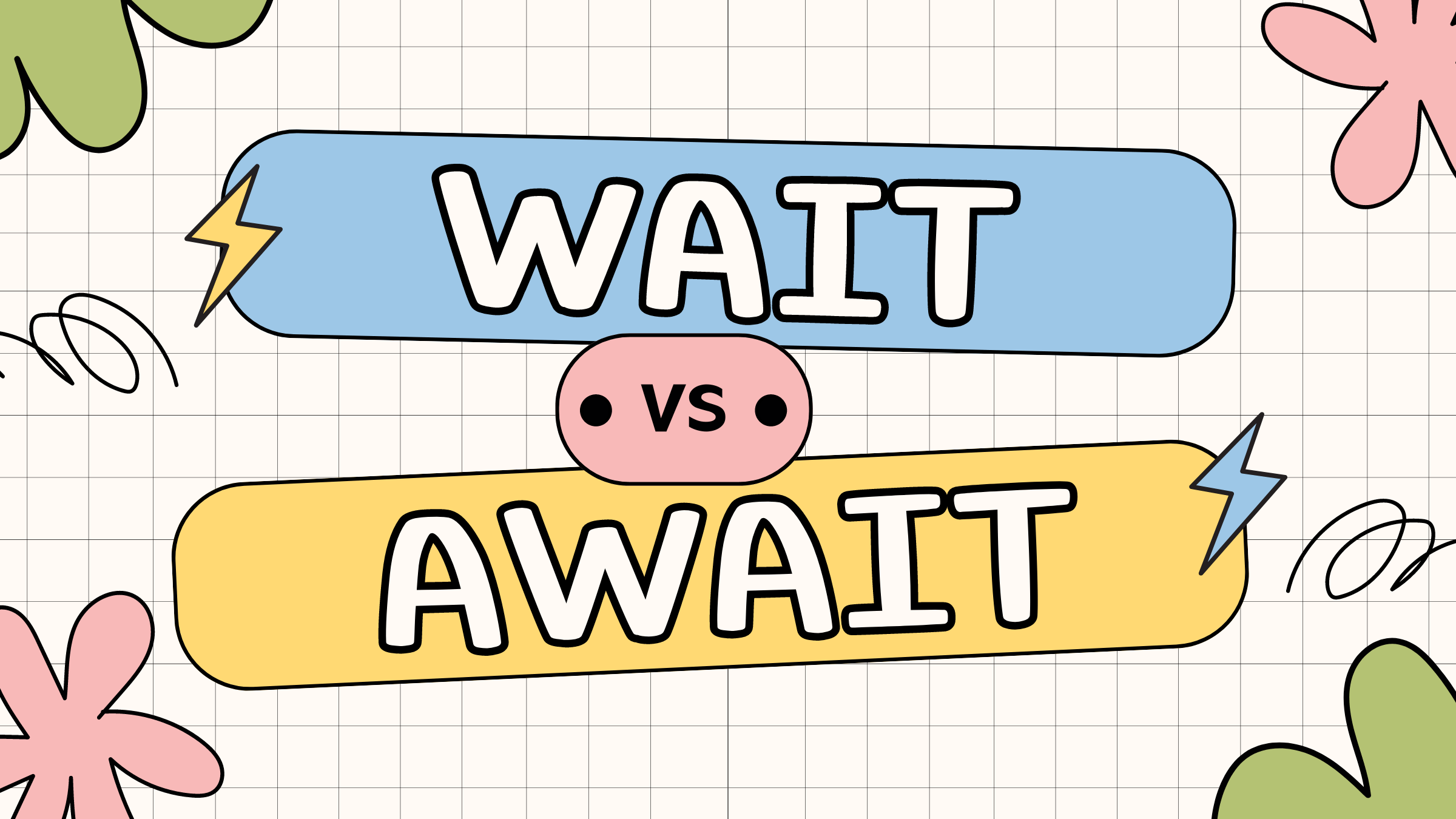 Perbedaan antara kata Wait dan Await dalam Bahasa Inggris.